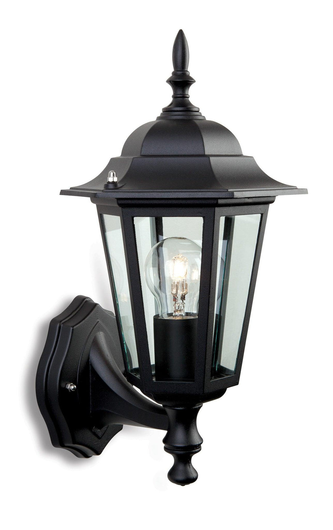 6 Panel Lantern - Uplight Black