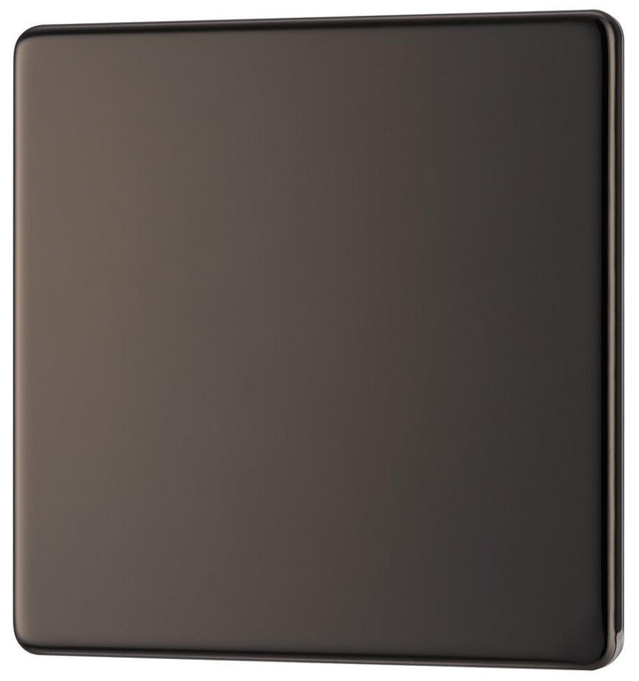 Screwless Flatplate Single Blank Plate - Prisma Lighting