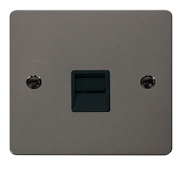 Define Single Telephone Socket Master  FPBN120BK | Prisma Lighting