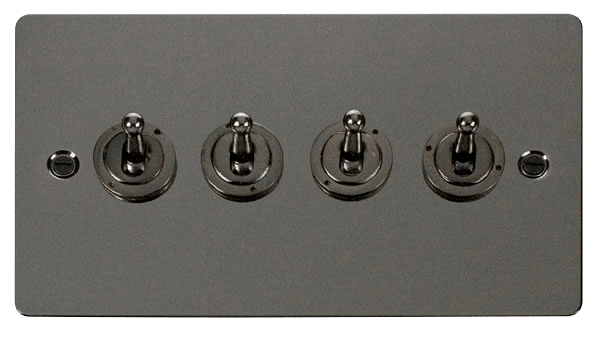 Define 10AX 4 Gang 2 Way Toggle  Switch FPBN424 | Prisma Lighting