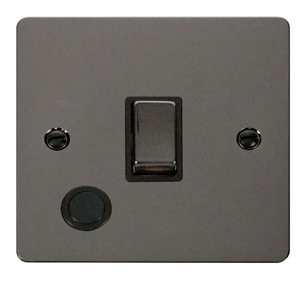 Define Ingot 20A 1 Gang DP Switch + Flex Outlet   FPBN522BK | Prisma Lighting