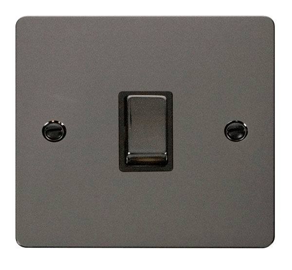 Define Ingot 20A 1 Gang DP Switch   FPBN722BK | Prisma Lighting