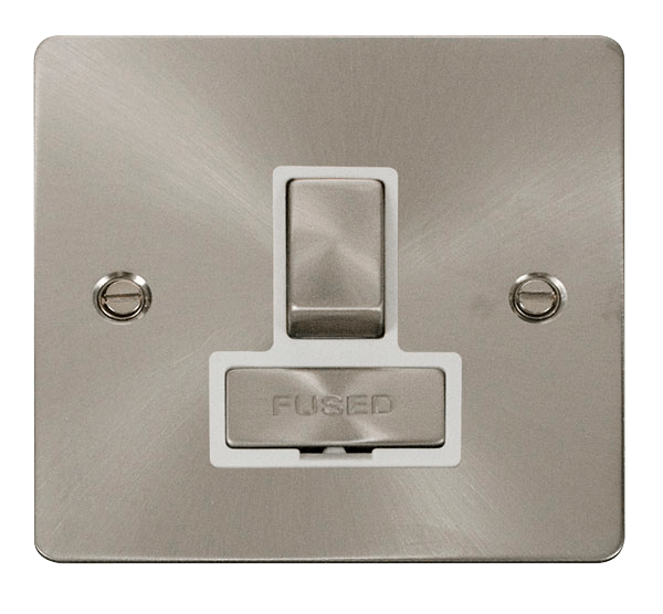 Define Flat Plate Ingot 13A - Ingot 13A Switched Connection Unit   - White in black finish.