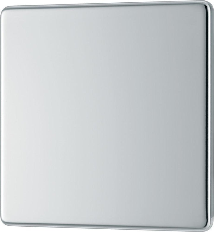 Screwless Flatplate Single Blank Plate - Prisma Lighting