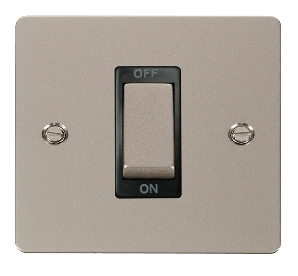 Define Ingot 1G 45A Dp Swit - Ingot 1 Gang 45A DP Switch - Black in black finish.