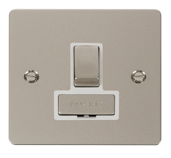 Define Flat Plate Ingot 13A - Ingot 13A Switched Connection Unit   - White in black finish.