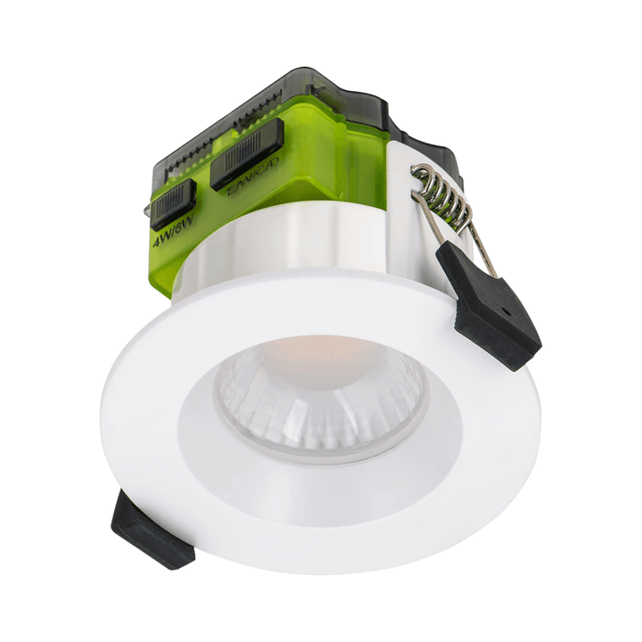 Luceco FType MK2 Regressed LED Downlight, 6W/4W, CCT Selectable 2700K–6000K, IP65