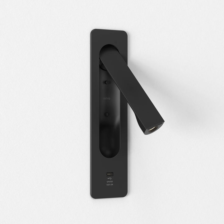Keta USB-C reading light in Matt Black finish