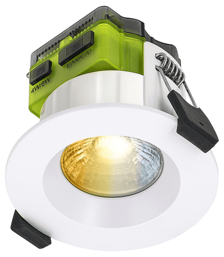 Luceco Ftype Mk2 Regressed Fire Rated Downlight - 600/400 Lumens, Colour Change 2700K-6000K