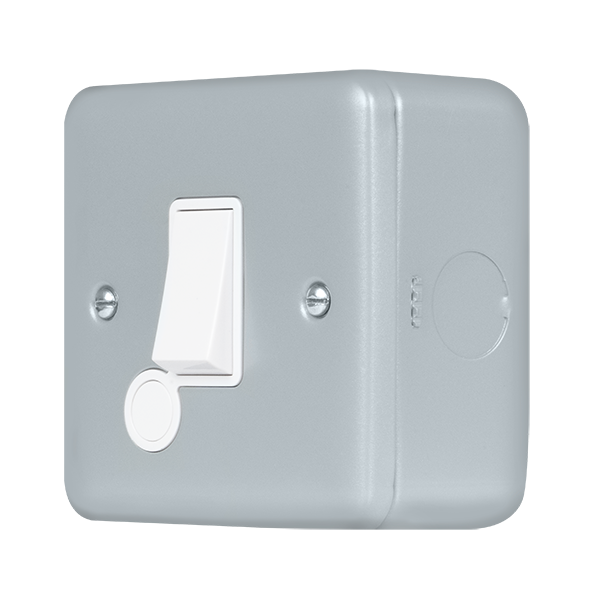 Metal Industrial Wall 20a Switch Double Pole Metal Clad Pro 20A Double Pole Switch With Optional Flex Outlet MCP022