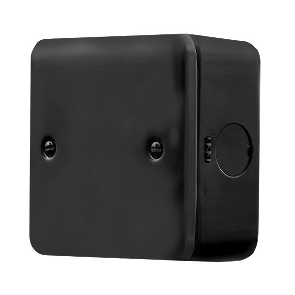 Black Industrial Wall Single Black Plate Metal Clad Pro 1 Gang Blanking Plate MCP060BK
