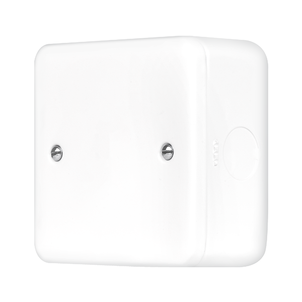 Polar White Industrial Wall Single Black Plate Metal Clad Pro 1 Gang Blanking Plate MCP060PW