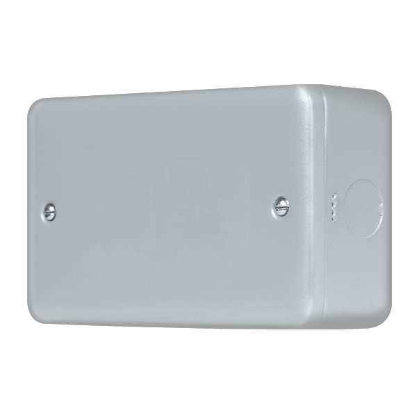 Metal Industrial Wall Double Black Plate Metal Clad Pro 2 Gang Blanking Plate MCP061