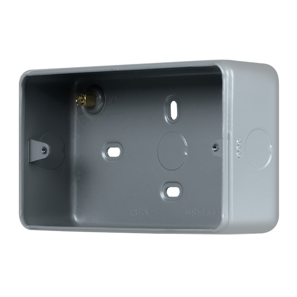 Industrial Wall Metal Clad Pro 2 Gang 40Mm Deep Surface Mounting Box ...