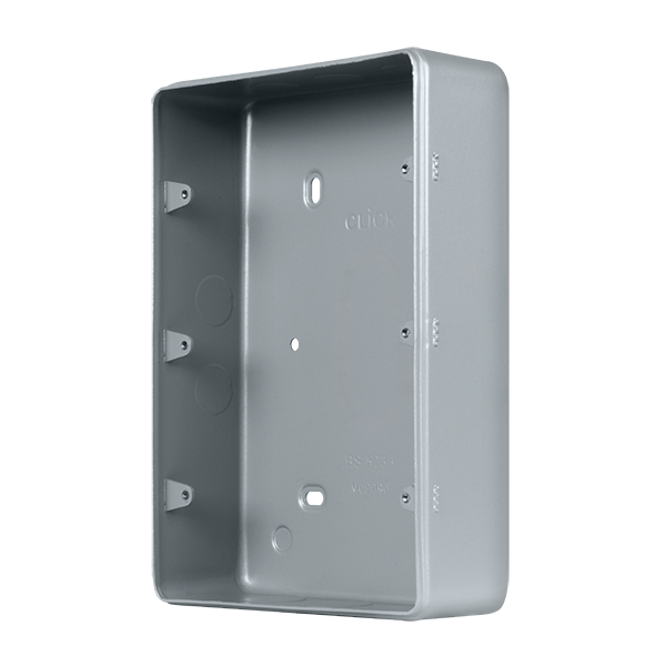Metal Industrial Wall  Metal Clad Pro 2 Gang 50Mm Deep 3 Tier Surface Mounting Box (Without Knockouts) MCP090B