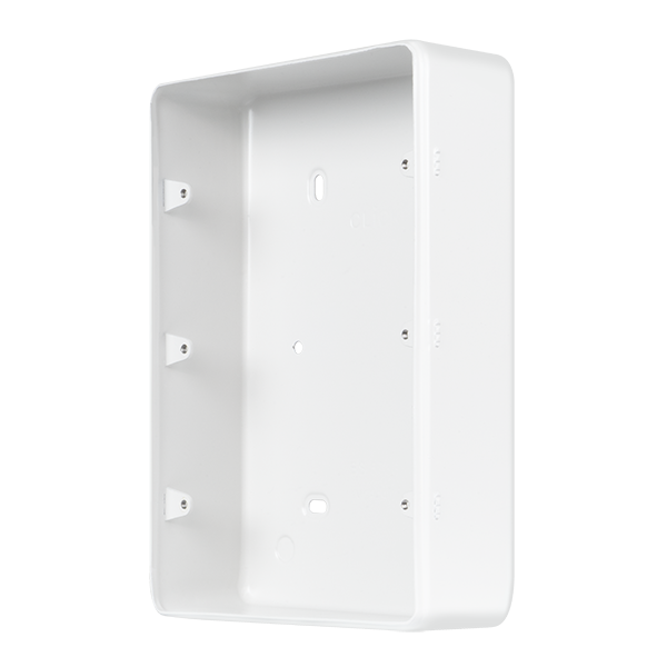 Polar White Industrial Wall  Metal Clad Pro 2 Gang 50Mm Deep 3 Tier Surface Mounting Box (Without Knockouts) MCP090BPW