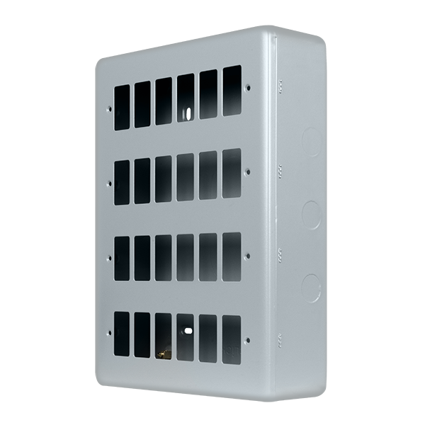 Metal Industrial Wall  Metal Clad Pro 24 Gang Gridpro Front Plate MCP20524