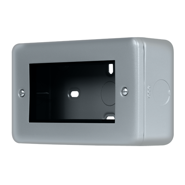 Metal Industrial Wall  Metal Clad Pro 2 Gang New Media Unfurnished Plate - 4 Aperture MCP312
