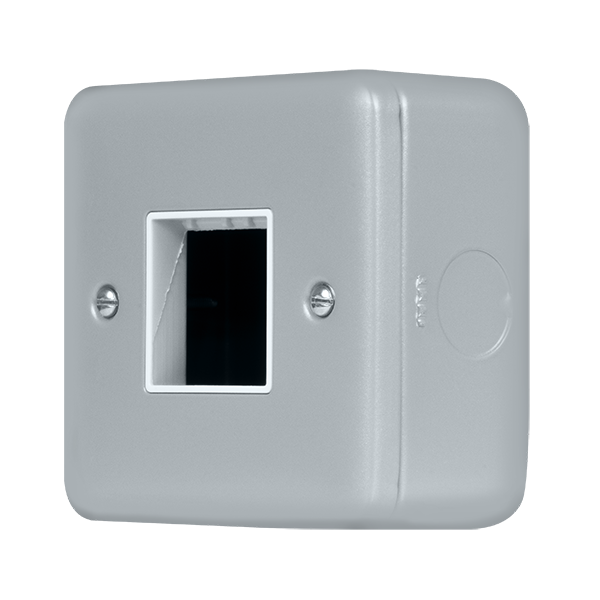 Metal Industrial Wall  Metal Clad Pro 1 Gang Minigrid Plate - 2 Aperture MCP402