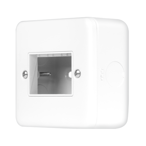 Polar White Industrial Wall  Metal Clad Pro 1 Gang Minigrid Plate - 3 Aperture MCP403PW