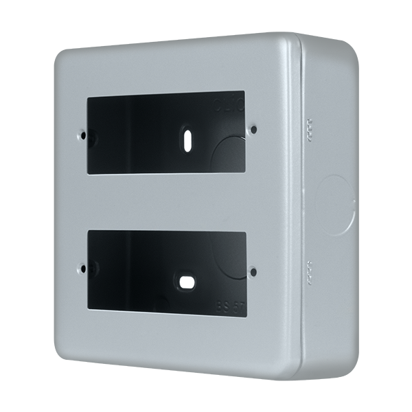 Metal Industrial Wall  Metal Clad Pro 2 Tier Minigrid Plate - 12 Aperture MCP512