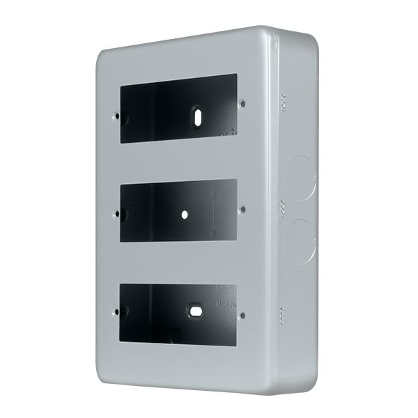 Metal Industrial Wall  Metal Clad Pro 3 Tier Minigrid Plate - 18 Aperture MCP518