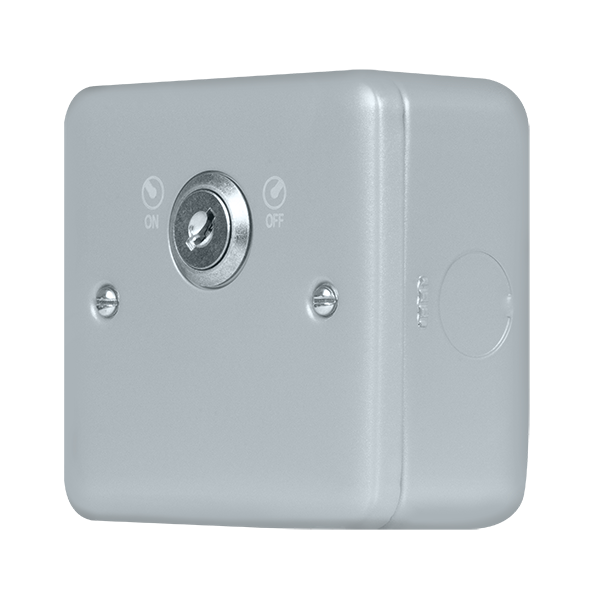Metal Industrial Wall  Metal Clad Pro 20A Double Pole 1 Gang Key Lockable Switch MCP660