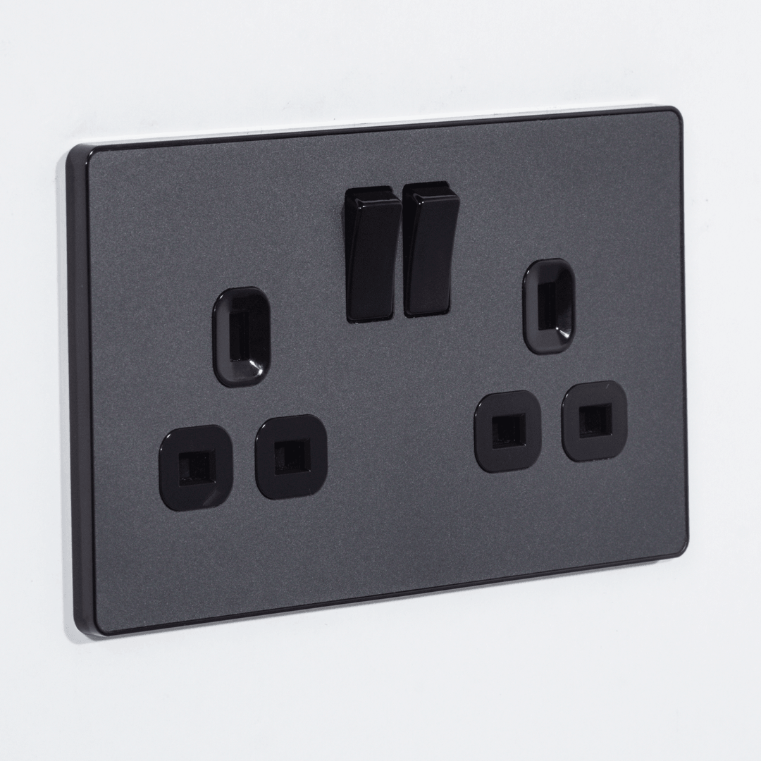 Evolve Double Switched 13a Socket - Prisma Lighting