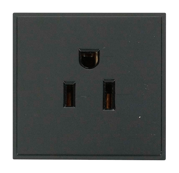 Click New Media 16A 110V US Socket Outlet - Black MM030BK