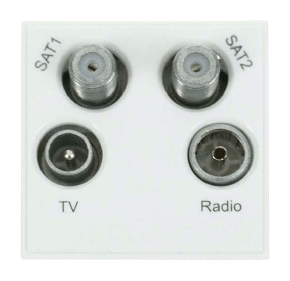 Click New Media QUD TV,RAD,SAT1&2 WH MM440WHG