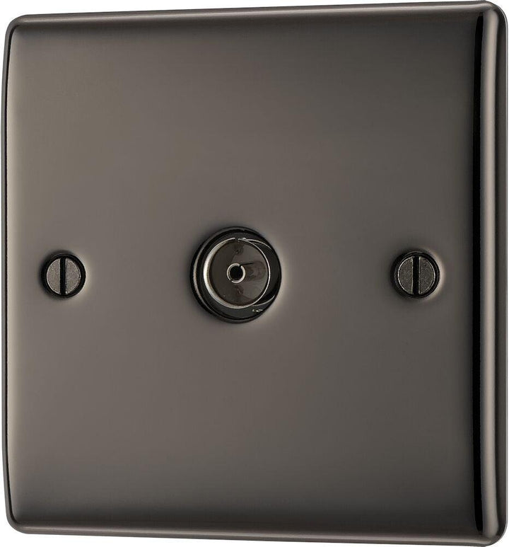 Nexus Metal Single Socket for TV or FM Co-axial Aerial Connection - Prisma Lighting