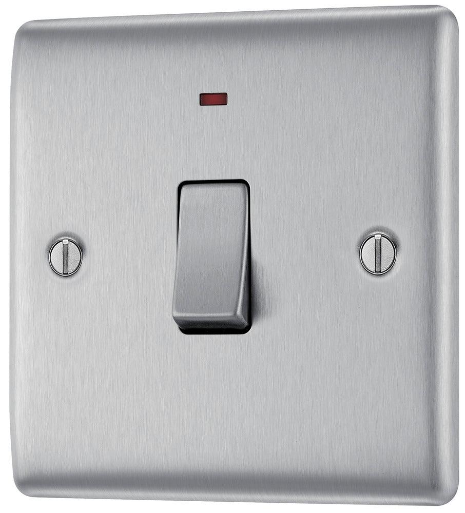 Nexus Metal 20A Single Switch with Indicator - Multiple Finishes
