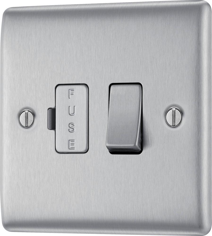Nexus Metal 13A Switched Fused Unit - Available in Multiple Finishes
