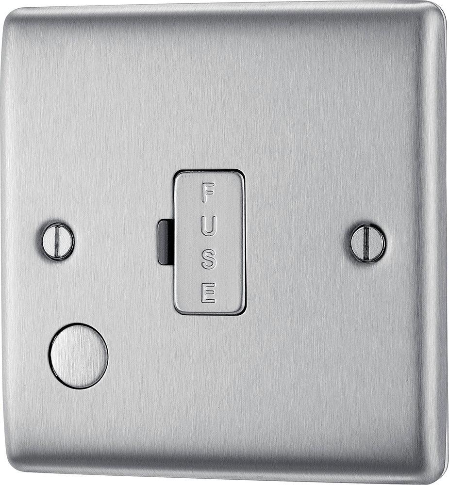 Nexus Metal 13A Unswitched Fused Unit C/O Outlet - Multiple Finishes