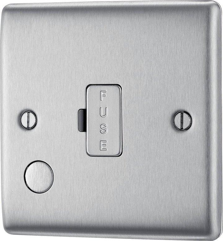 Nexus Metal 13A Unswitched Fused Unit C/O Outlet - Multiple Finishes