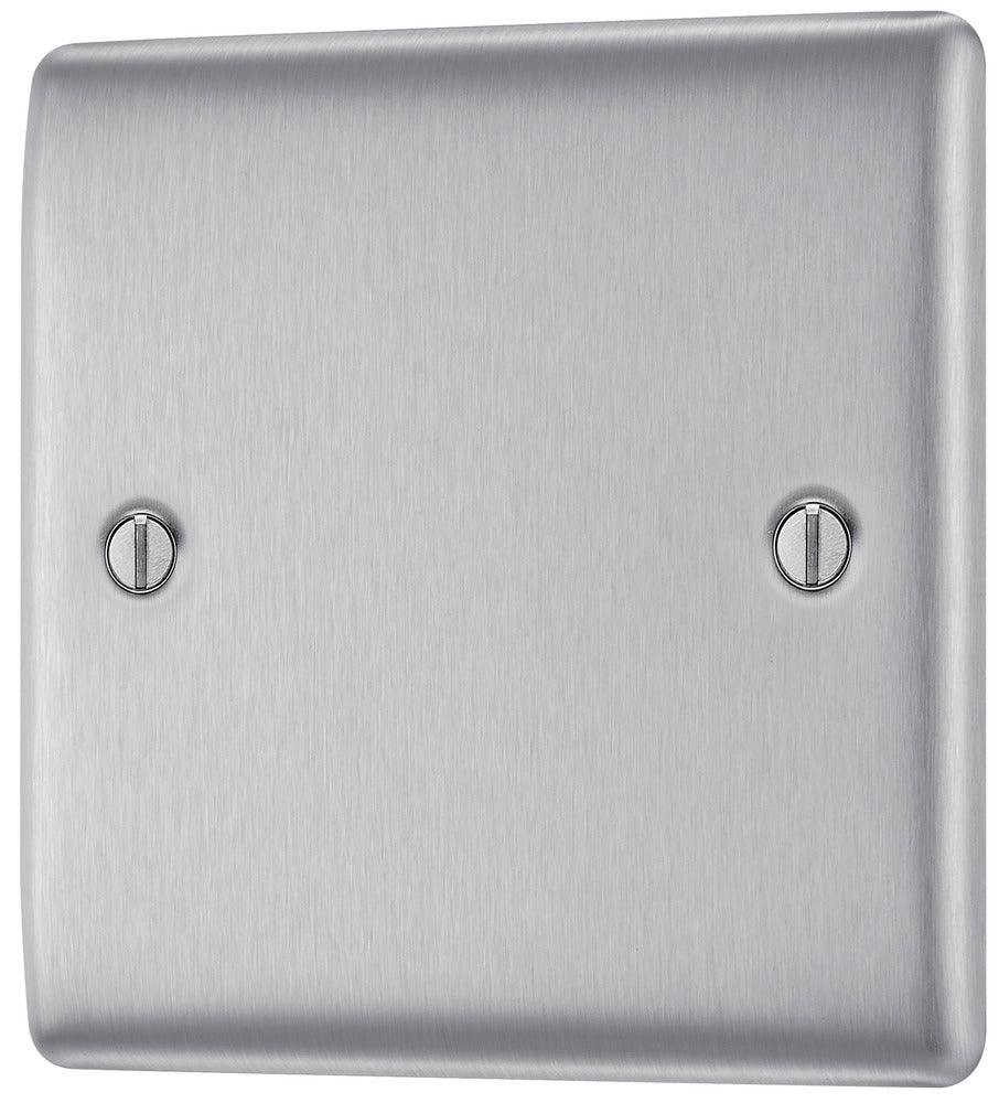 BG Nexus Metal Single Blank Plate - Sleek Cover for Unused Connections