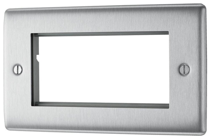Nexus Metal Double Rectangular Plate 4 Module - Design Unique Switches