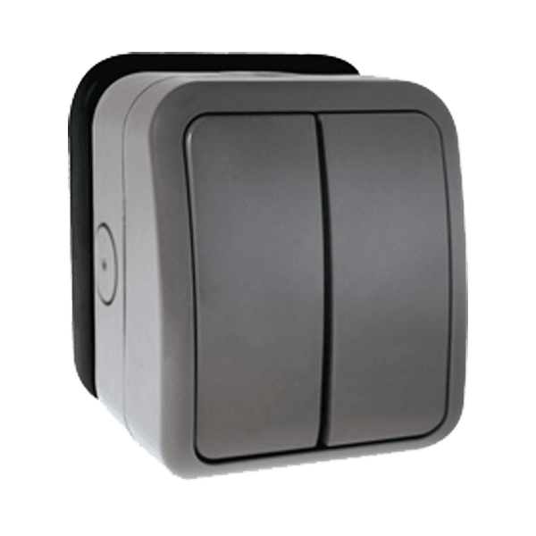 Click OA402AG 2-Gang Waterproof Switch Enclosure OA402AGPOLYCARBONATE