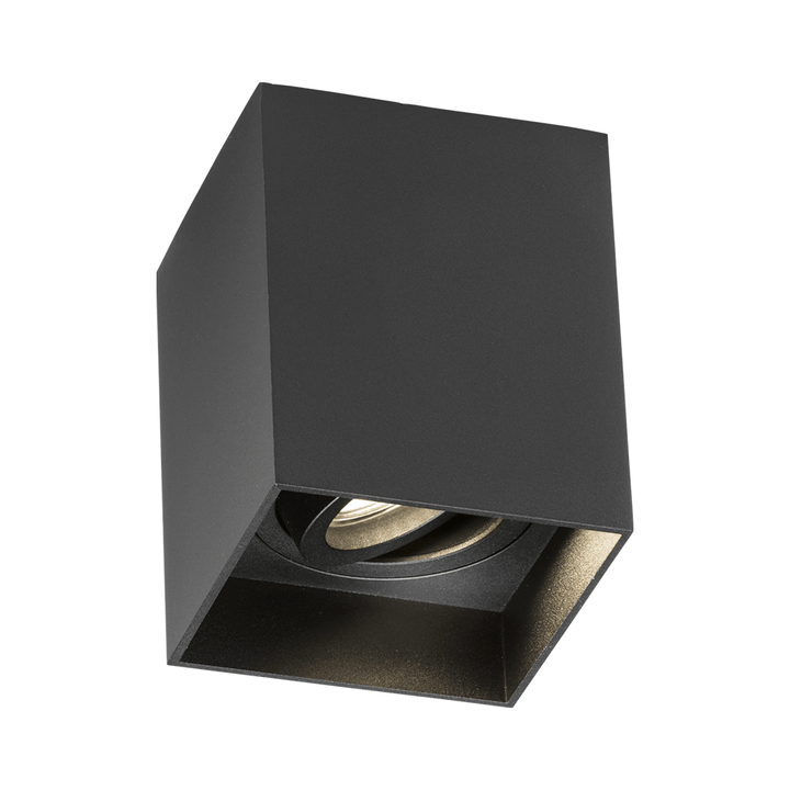 Knightsbridge Oran Surface Tilt Square Downlight in Black