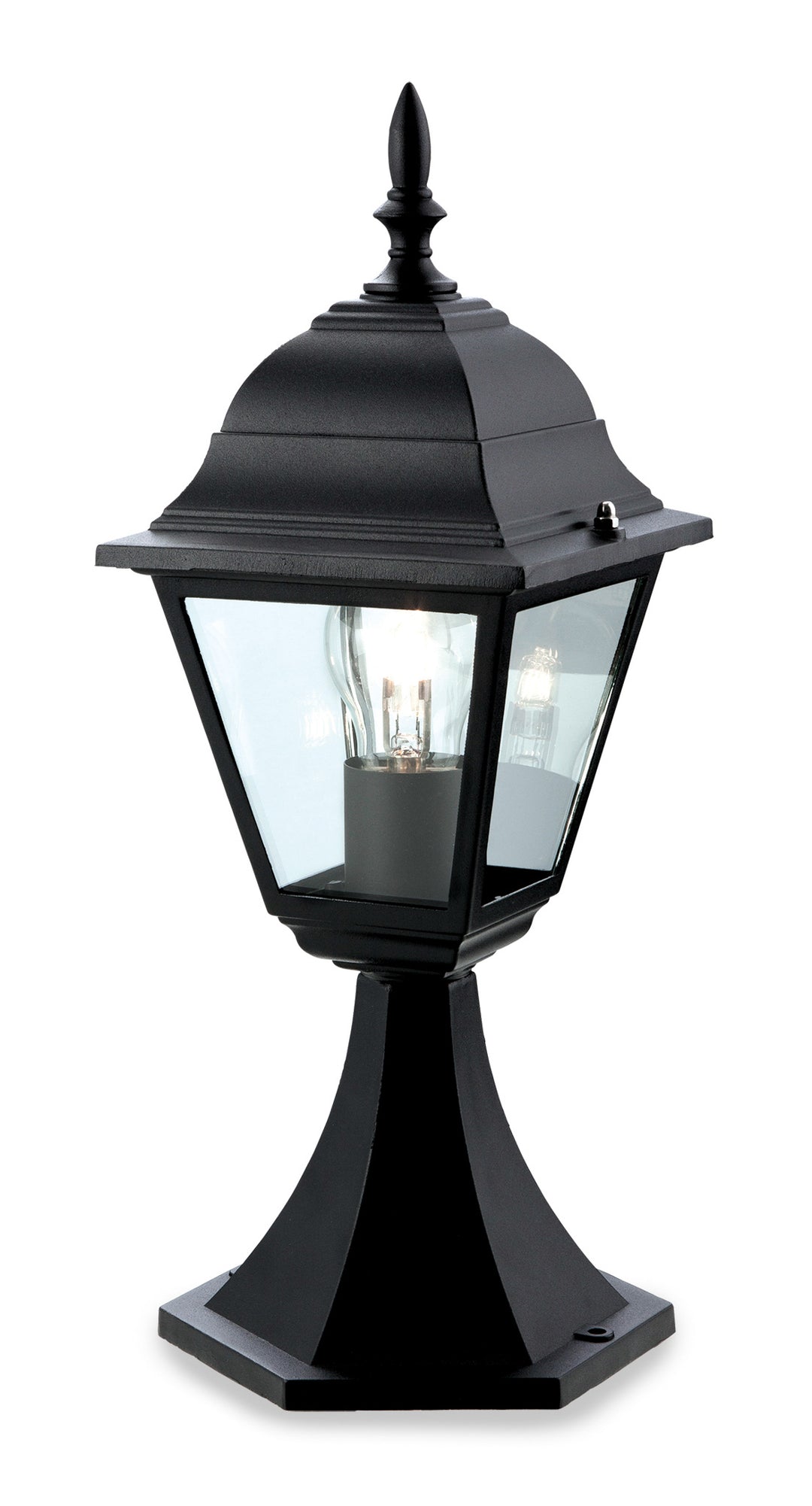 4 Panel Lantern - Pillar Black