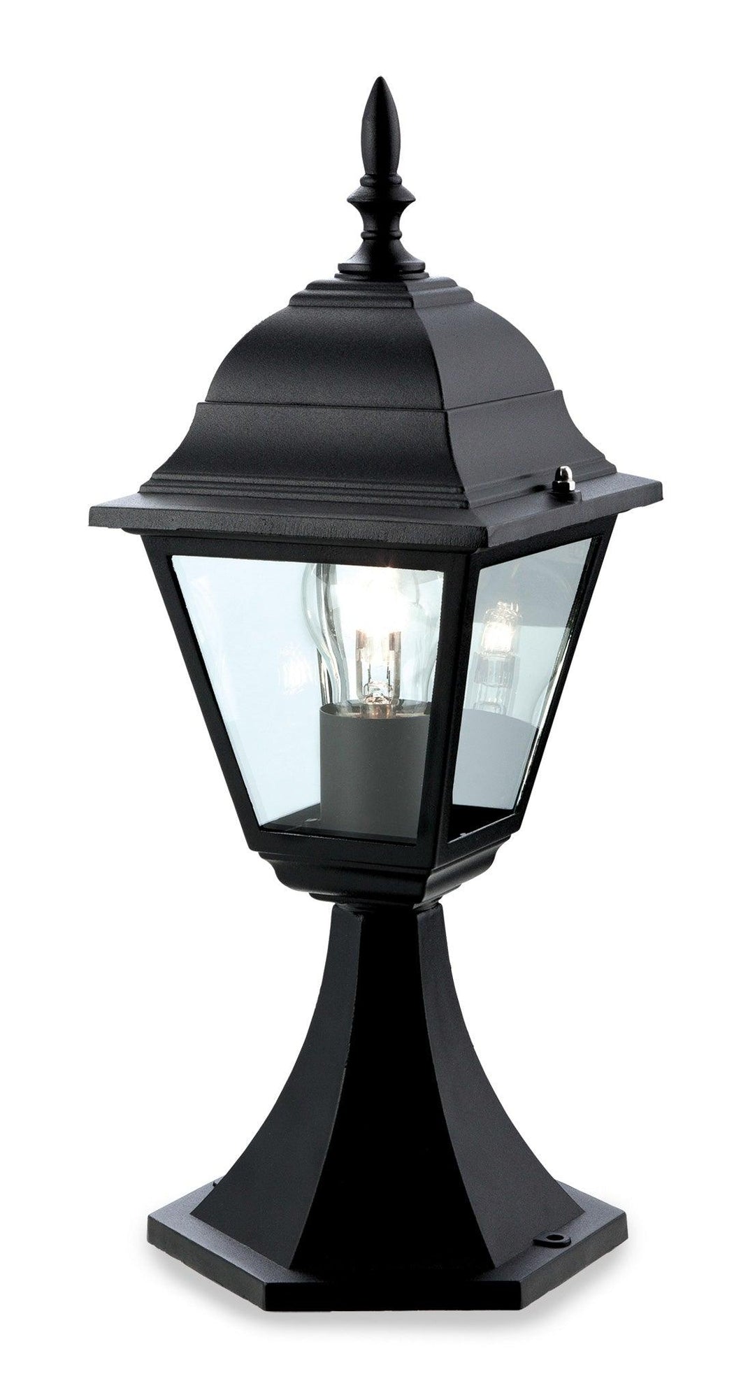 4 Panel Lantern - Pillar Black - Prisma Lighting