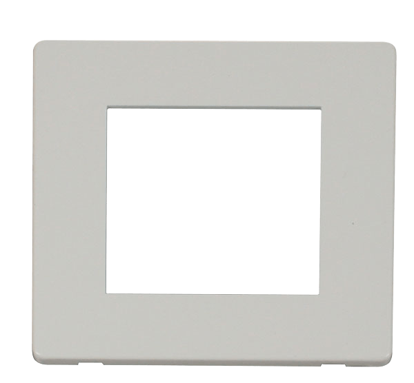 Click New Media 1 Gang Plate Twin Media Module Cover Plate - White SCP311PW