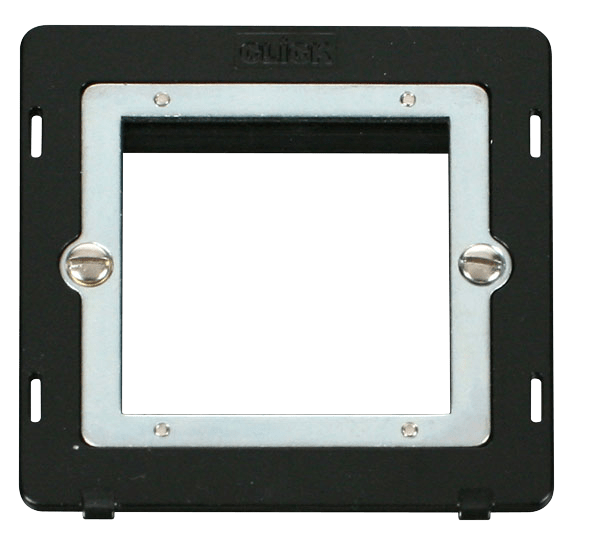 Click New Media 1 Gang Plate Twin Media Module Insert - Black SIN311BK