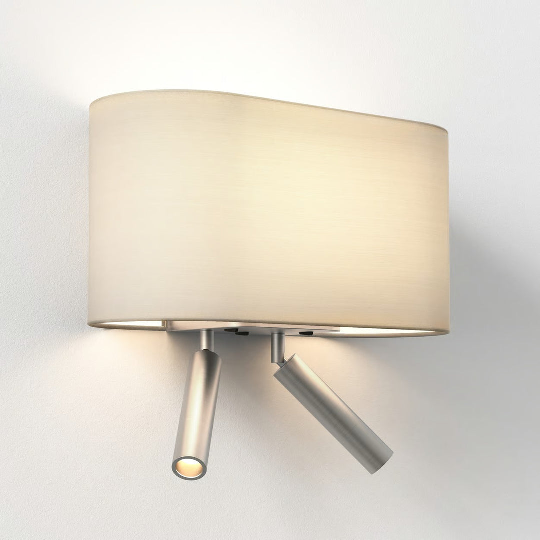 Venn Reader Twin in Matt Nickel finish against wall