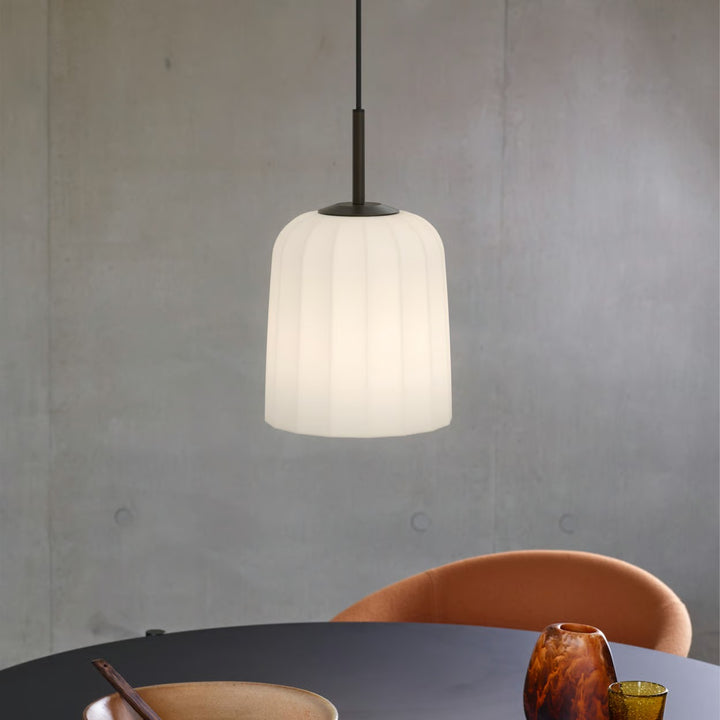 Veo 230 pendant illuminated in interior setting
