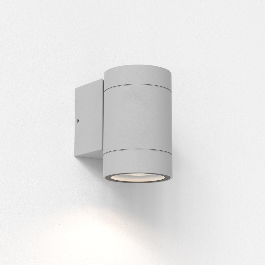 Astro Dartmouth Single GU10 Wall Light in Textured Black with clear glass lens  