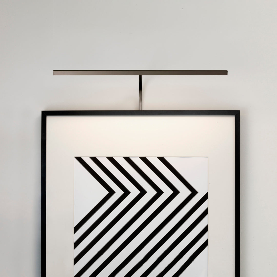 Astro Mondrian 600 Frame Mounted LED picture light in Bronze