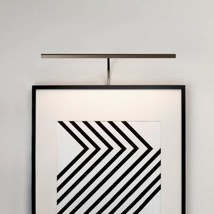 Astro Mondrian 600 Frame Mounted LED picture light in Bronze