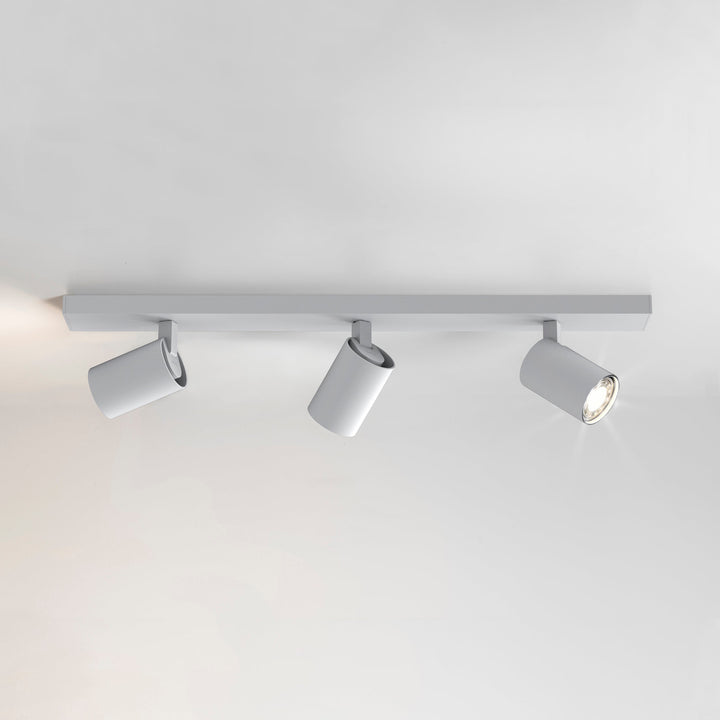 Astro Ascoli Triple Bar Spotlight in Matt Black, Matt Nickel, Textured White, and Bronze – Adjustable Ceiling Fixture