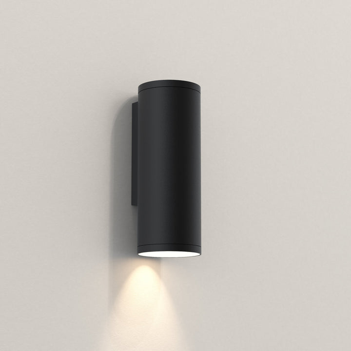 Astro Ava 200 Coastal Wall Light in Brushed Stainless Steel, Coastal Brass, and Textured Black – Sleek Outdoor Wall Light